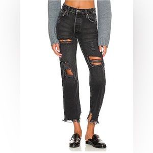 Free People Tapered Boggy Boyfriend Jeans Size 24 NWT